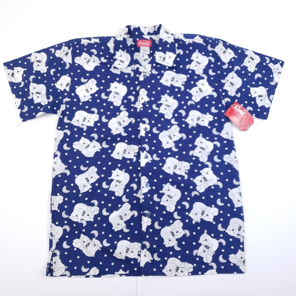 Coca Cola Christmas Polar Bear Short Sleeve Shirt